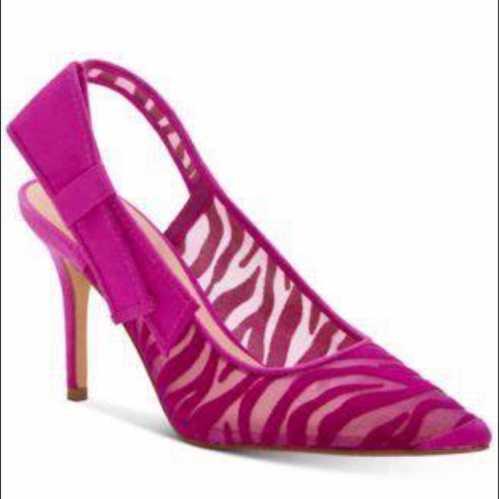 Magenta Mesh Zebra Print Pumps 💕